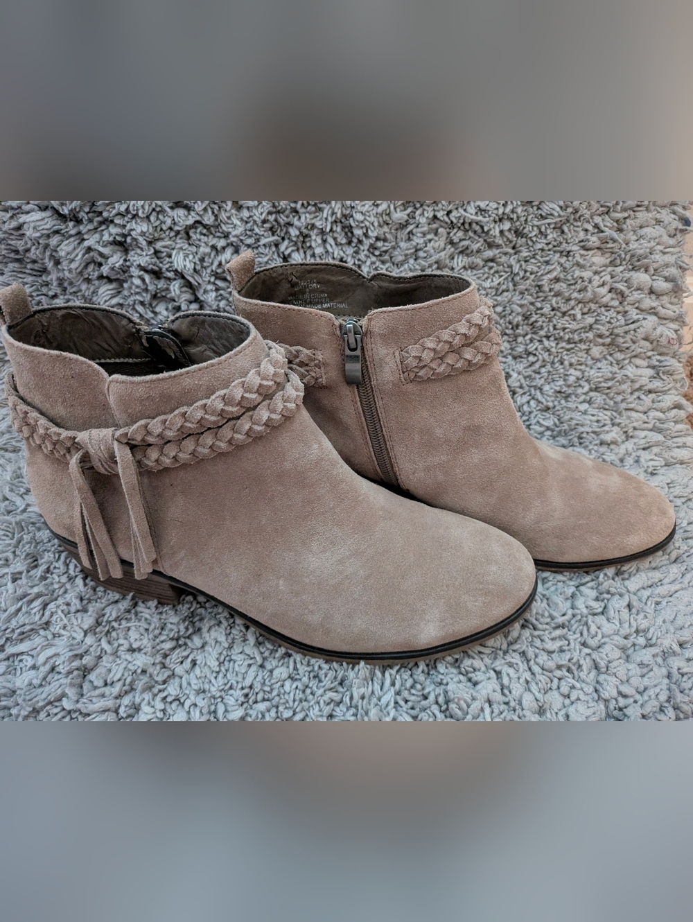 GUC Michael Shannon 'Mallory' Braided Ankle Boots Size 9